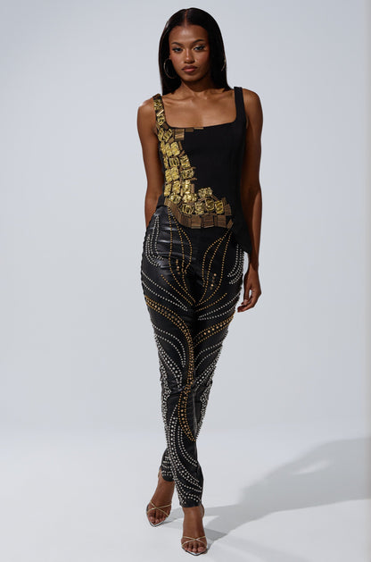 LETS GET FUNKY BEADED LEGGING