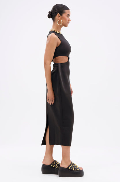 ONE OF ONE ABSTRACT MIDI DRESS