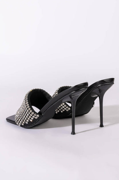 AZALEA WANG DIRTY DANCING STILETTO SANDAL IN BLACK