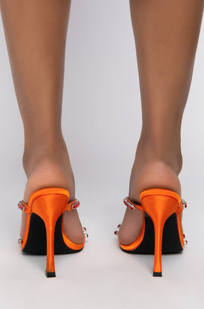 AZALEA WANG FEELS LIKE BLISS STILETTO SANDAL IN ORANGE