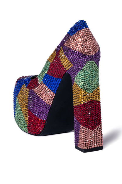 AZALEA WANG MARGARET EMBELLISHED PUMP IN MULTI