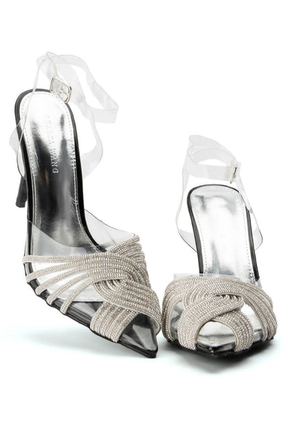 AZALEA WANG ZENDAYA BLING STILETTO PUMP IN BLACK
