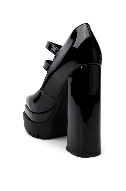 AZALEA WANG TATE PATENT CHUNKY PUMP