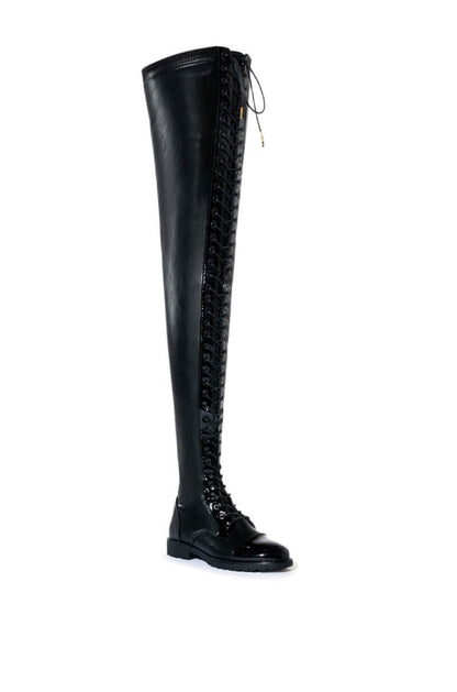 AZALEA WANG THESE ARE MY ONLY INTENTIONS THIGH HIGH FLAT BOOTS