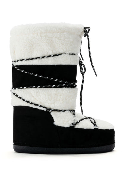 AZALEA WANG VALENTINA SUEDE BOOT IN BLACK