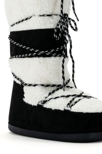 AZALEA WANG VALENTINA SUEDE BOOT IN BLACK