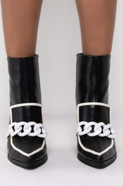 AZALEA WANG WITH OR WITHOUT YOU CHUNKY BOOTIE IN BLACK WHITE
