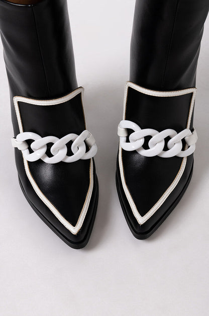 AZALEA WANG WITH OR WITHOUT YOU CHUNKY BOOTIE IN BLACK WHITE