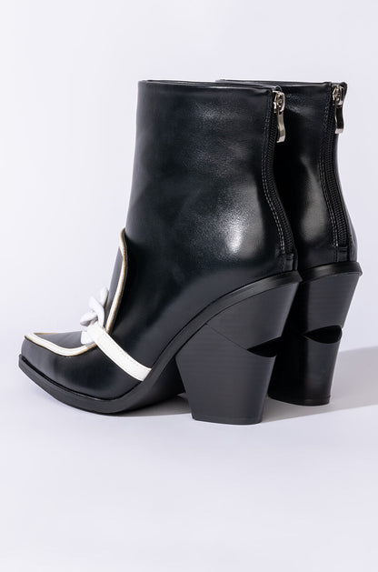 AZALEA WANG WITH OR WITHOUT YOU CHUNKY BOOTIE IN BLACK WHITE