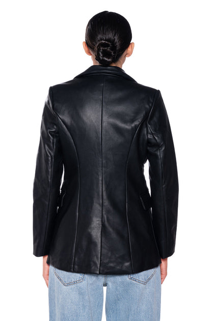 CLASSIC FIT PU BLAZER