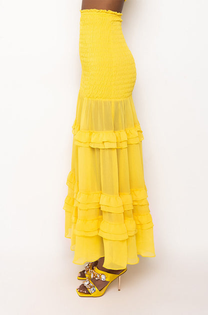 DELILAH SMOCKED MAXI SKIRT