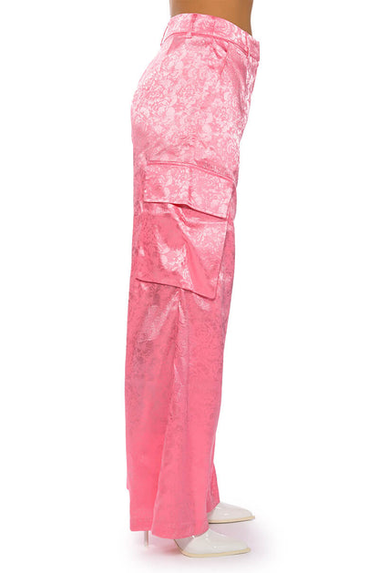 DAYDREAM SATIN FLORAL TROUSER