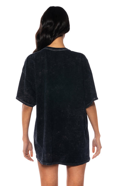 DEF LEPPARD ONE SIZE ACID WASH TEE