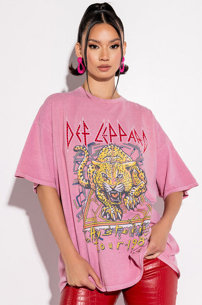 DEF LEPPARD T SHIRT DRESS