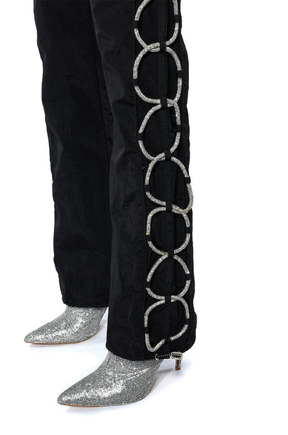 DIAMOND LACE UP TRACK PANT