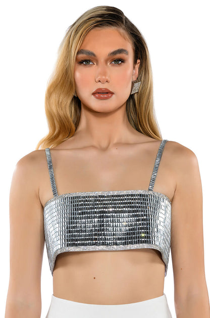 DISCO BALL MIRROR BRALETTE