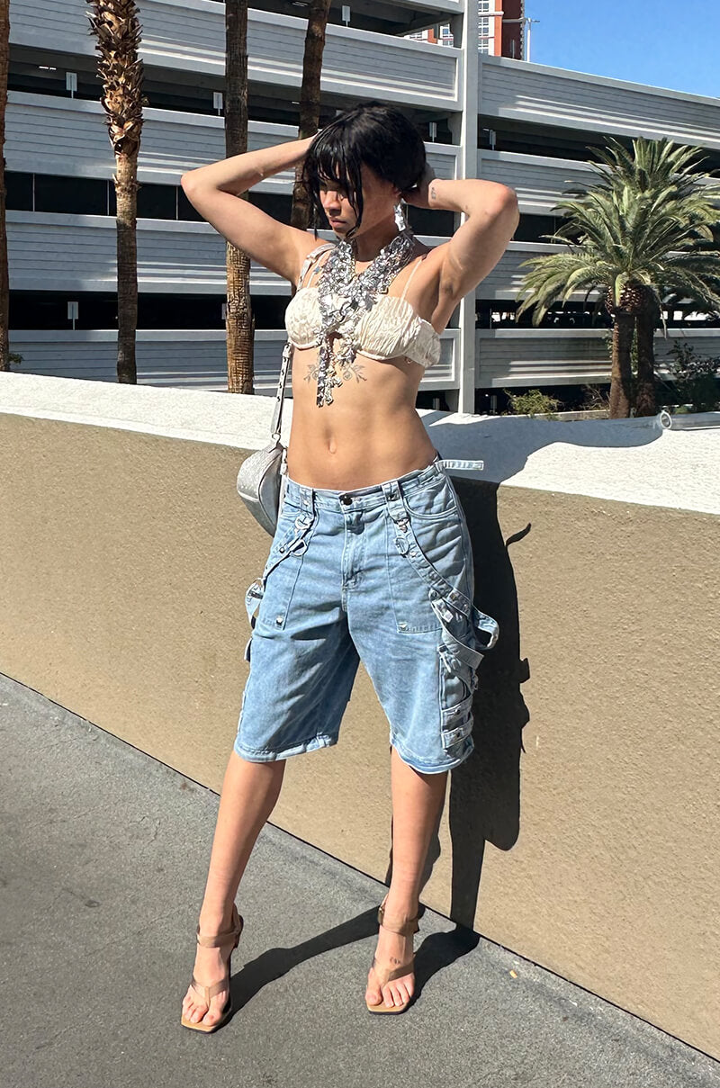 DREAM ABOUT YOU TEXTURED CROP TOP