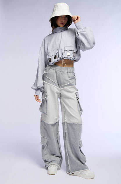 FASHION FORWARD WIDE LEG SWEATPANT