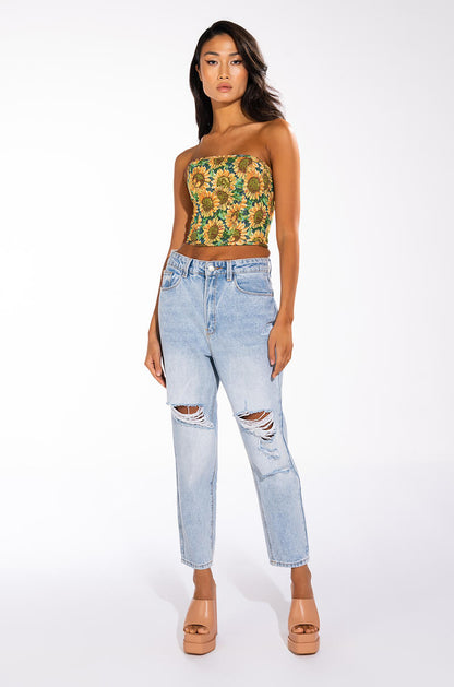 FIELD OF DREAMS BROCADE BUSTIER