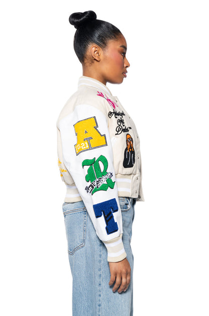 FIRST ROW ARTIST PATCH BOMBER