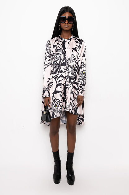 FOLLOW MY LEAD BUTTON UP DRESS
