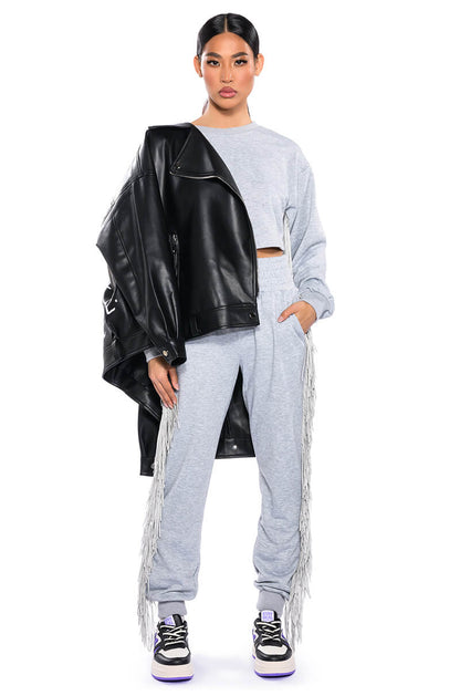 FRINGE ALL THE WAY SWEATSHIRT