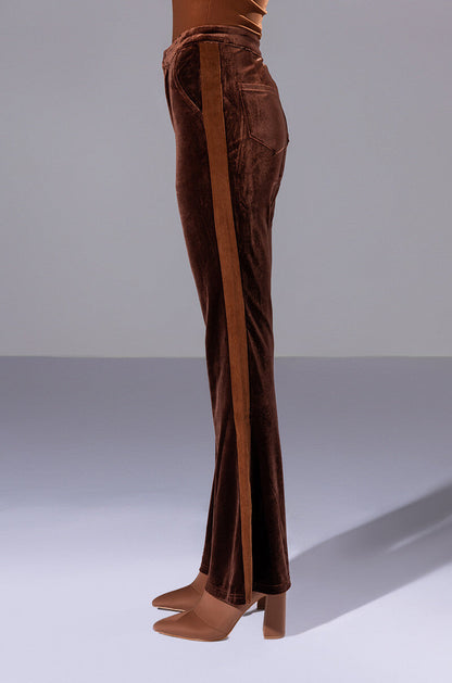 GABRIELLE VELVET FLARE TROUSER