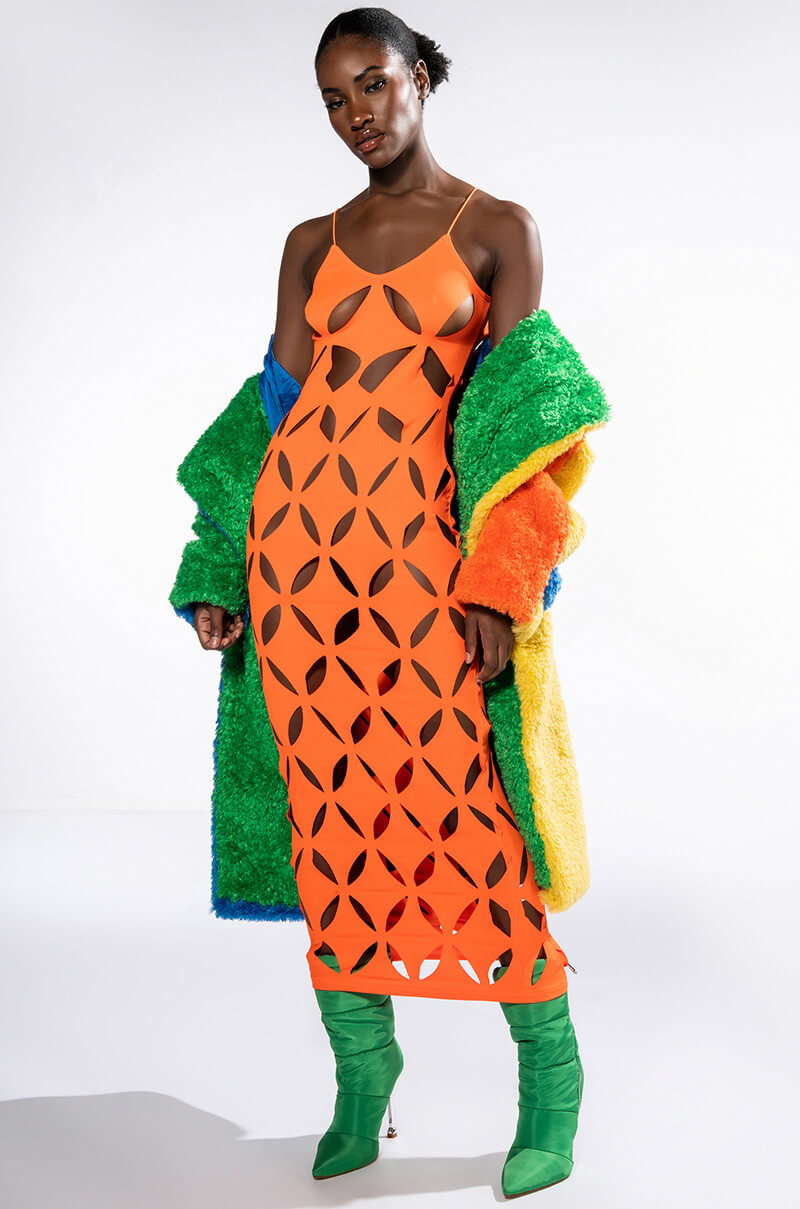 GAME TIME CUT OUT MAXI DRESS
