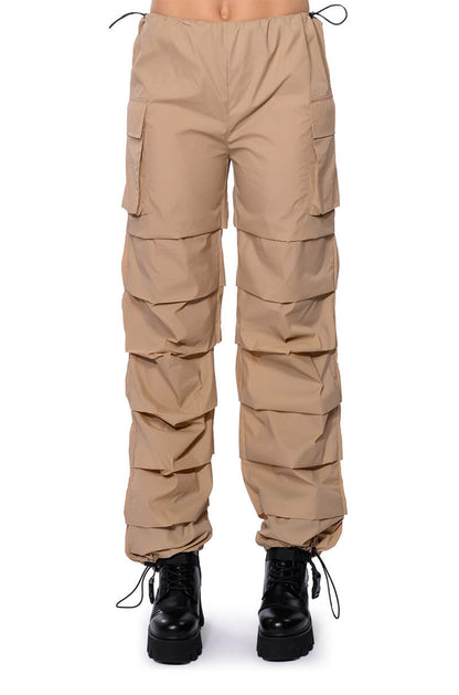 GET DOWN RUCHED PARACHUTE PANT