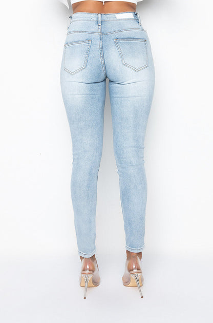 GLAMOUR RHINESTONE SKINNY JEANS