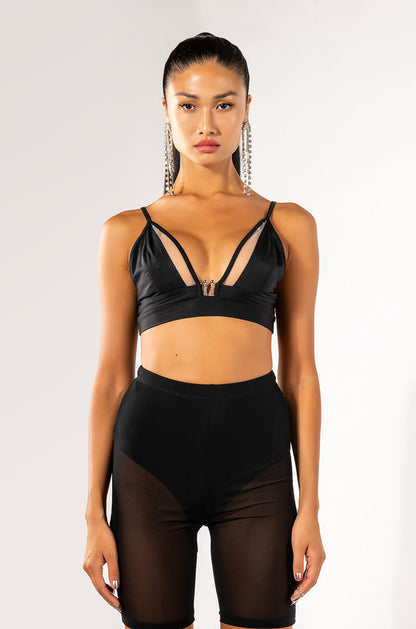 MESH INSERT BRALETTE