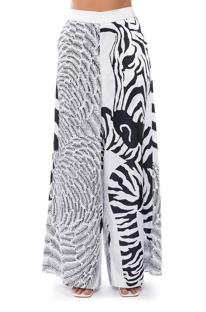 INTO THE NIGHT WIDE LEG PULL ON PANT