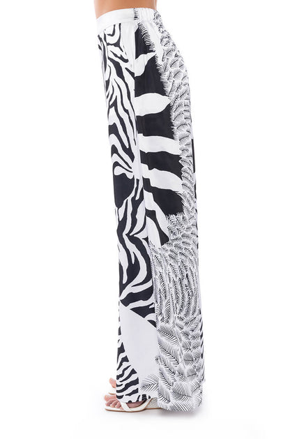 INTO THE NIGHT WIDE LEG PULL ON PANT