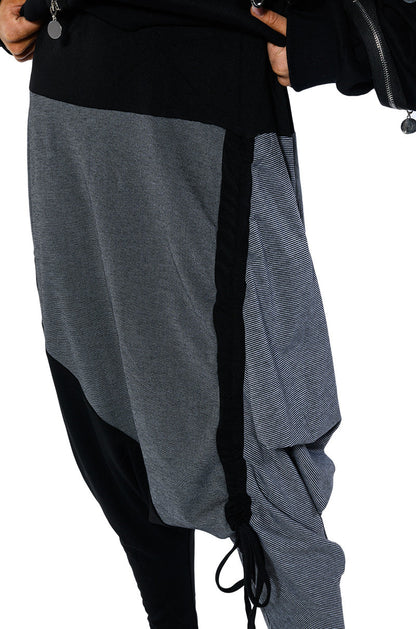 KENNEDY CINCHED ASYMMETRICAL DROP WAIST PANT