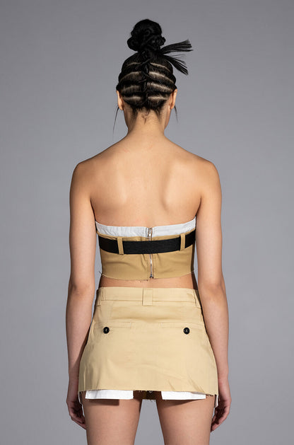 KISSES BELTED CROP TOP