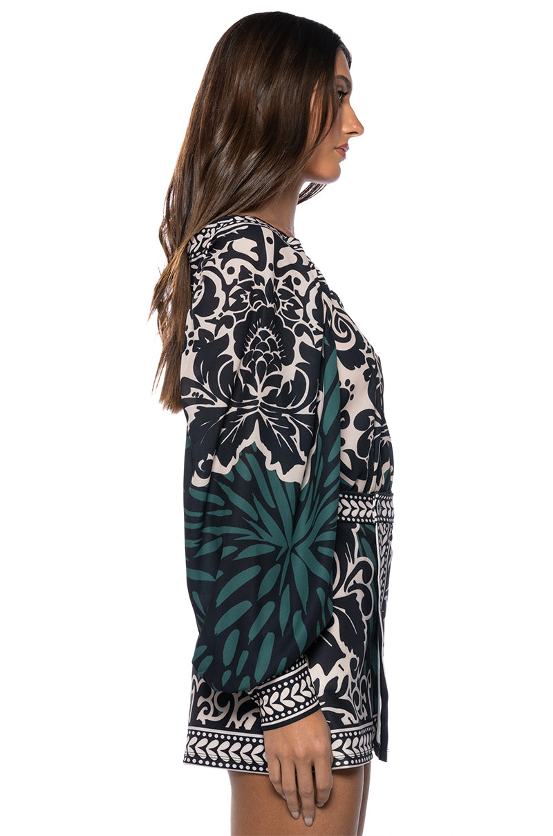 LATER BABY PRINTED BLOUSE AND SKORT SET