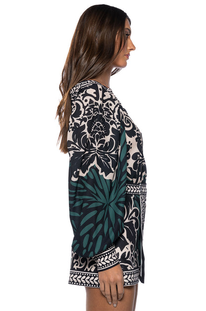 LATER BABY PRINTED BLOUSE AND SKORT SET