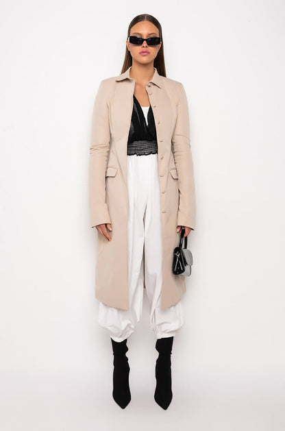 LAYERED LEGION TRENCH COAT