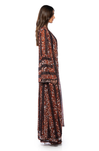 LEAH ON VACATION LEOPARD DUSTER