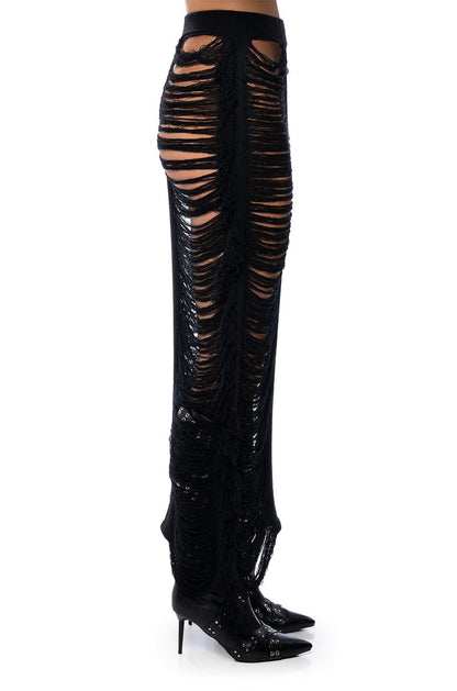 KIMBELLA FRINGED TWO PIECE MAXI SKIRT SET
