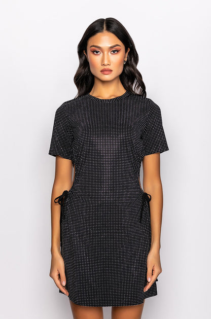 LEVEL UP T SHIRT DRESS WITH SIDE CUT OUT
