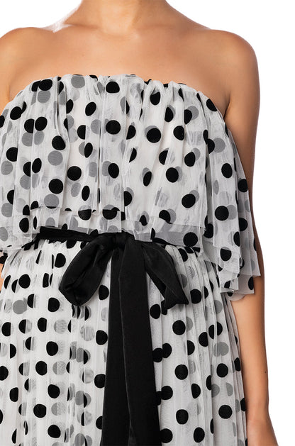 LIFE LIKE A MOVIE STRAPLESS MAXI DRESS