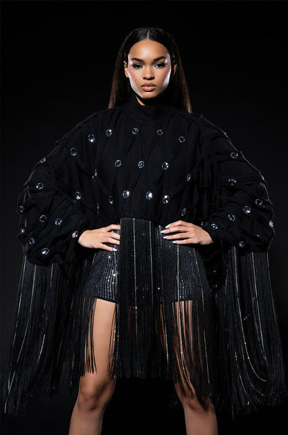 LINE UP EMBELLISHED CLUB SHORTS