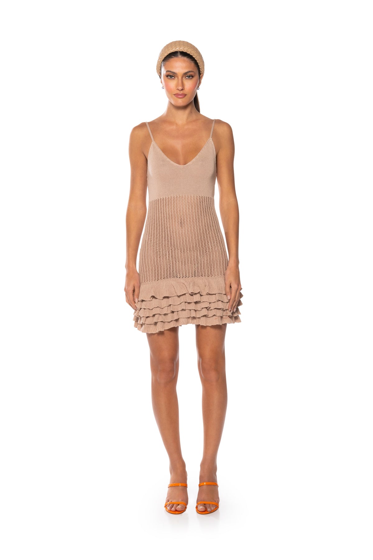MANDY CROCHET SLEEVELESS MINI DRESS