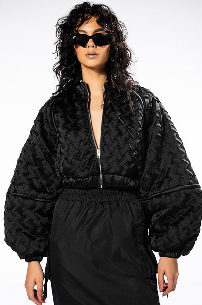 LIPA WEAVE DETAILED BOMBER