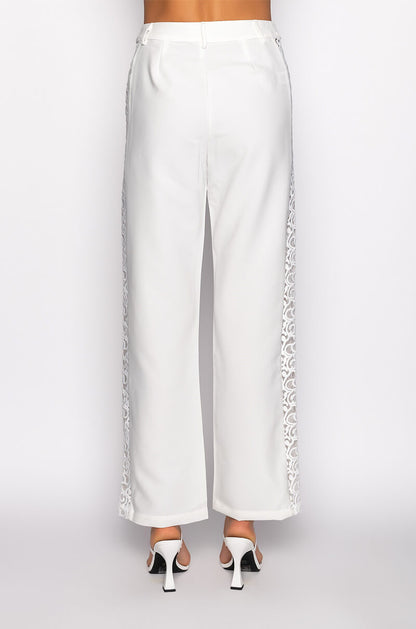 LUCY LACE DETAIL TROUSER