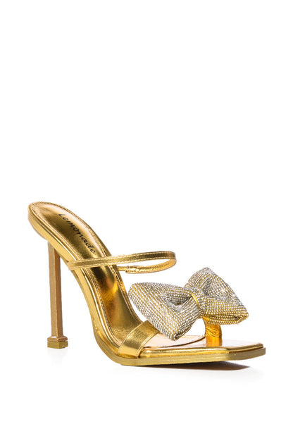 LUMERE BOW MULE IN GOLD
