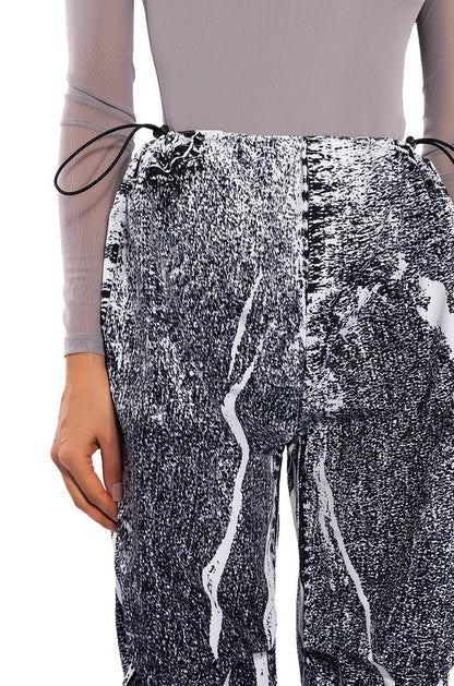MACY FAUX DENIM LOOK PARACHUTE PANT
