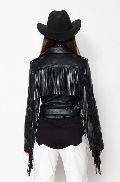 MAMA FRINGE MOTO JACKET