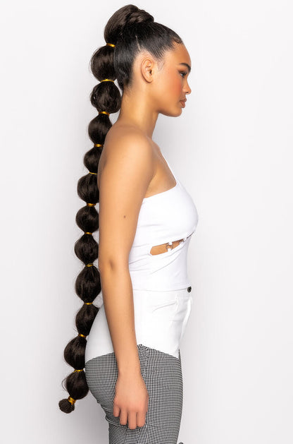MAMMA MIA CUT OUT ONE SHOULDER TANK TOP